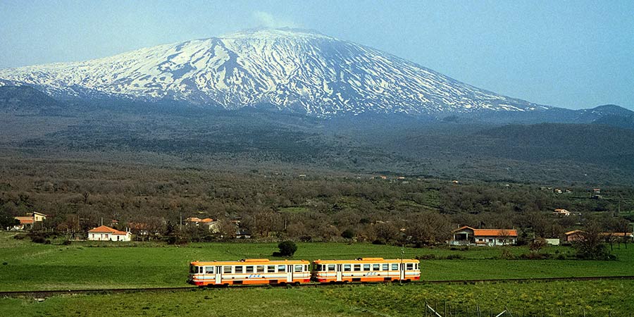 Viewing Europe’s most active volcano by rail